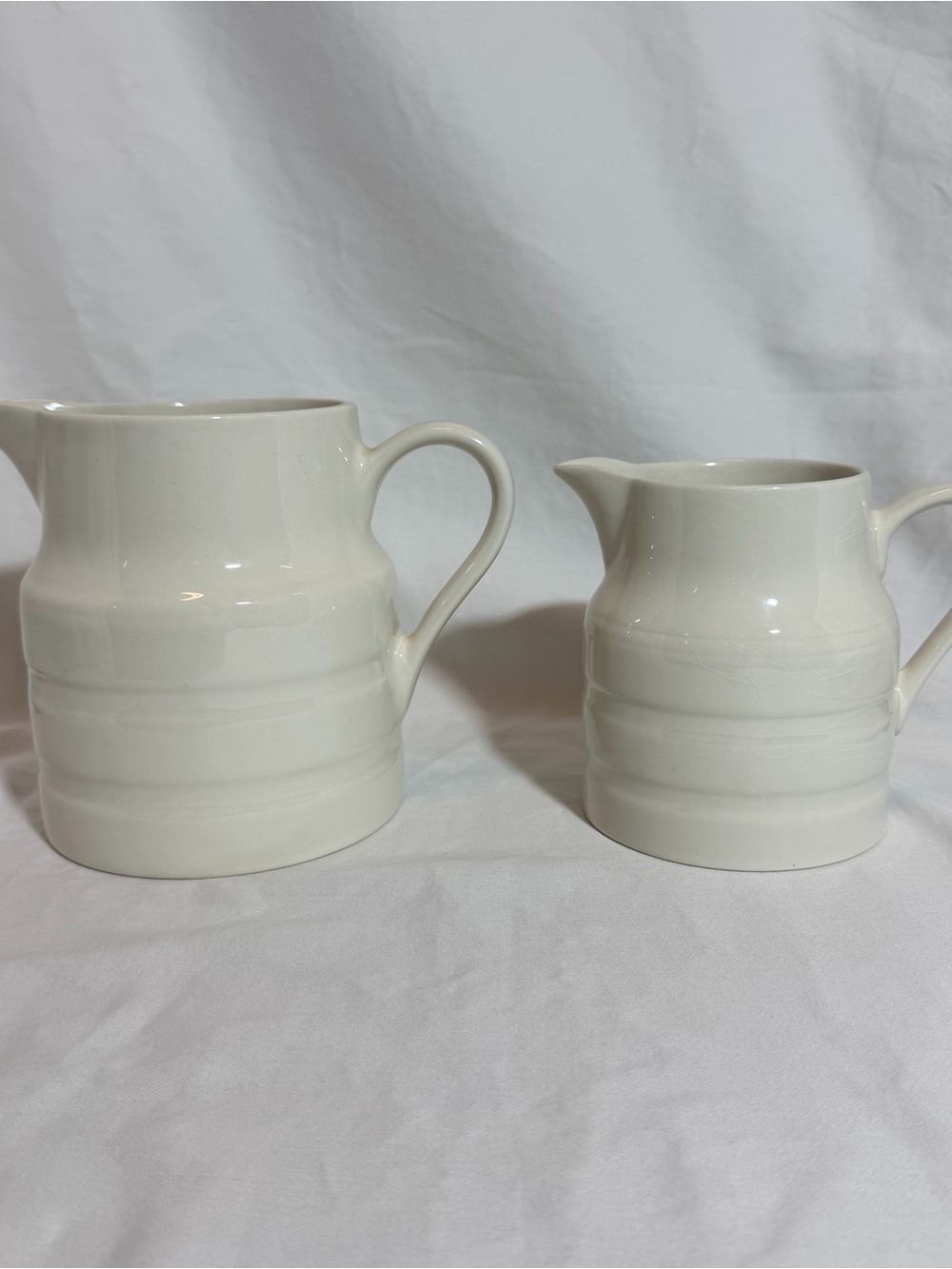 Vintage Lord Nelson Pottery England 4-78 & 6-77 Picture Jugs